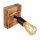 Spot Lampe Wand Holz Metall verstellbar E27 eckig
