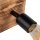 Spot Lampe Wand Holz Metall verstellbar E27 eckig