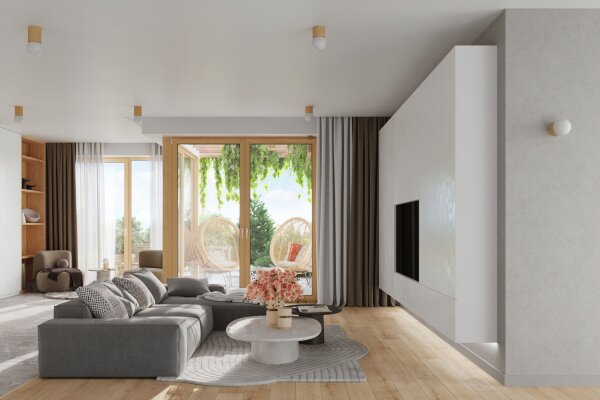 Tischlampe Holz Glas Weiß G9 21 cm Nachttisch blendarm
