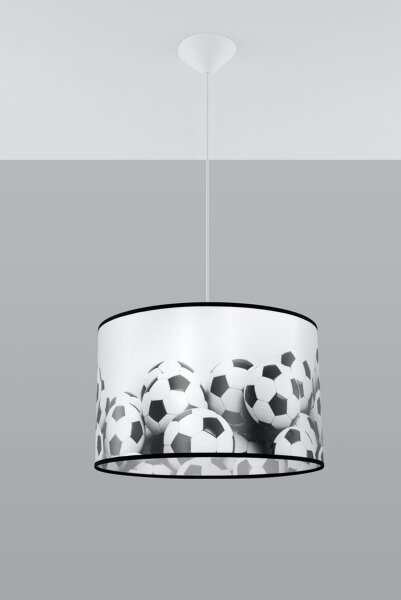 Pendelleuchte Kinderzimmer E27 Fußball Ø40 cm blendarm