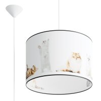 Pendelleuchte Kinder E27 Katze Kinderzimmer &Oslash;40 cm rund