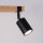 Deckenstrahler Holz Stahl Schwarz GU10 flexibel 38 cm