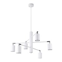 H&auml;ngelampe Stahl Wei&szlig; flexibel GU10 L:77 cm...