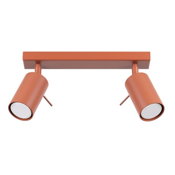 Deckenstrahler Ocker Stahl GU10 flexibel 30 cm 2-flmg