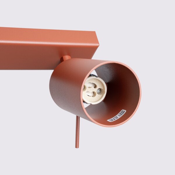 Deckenspot verstellbar Ocker GU10 L:118 cm 6-flammig
