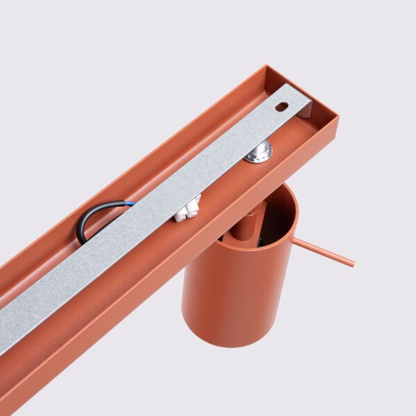 Deckenspot verstellbar Ocker GU10 L:118 cm 6-flammig