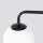 Wandleuchte Glas Stahl Schwarz G9 T:22 cm blendarm