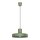 Pendelleuchte Stahl Olivgrün E27 L:35 cm rund gemütlich