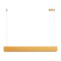 Gro&szlig;e H&auml;ngelampe Stahl Gold G13 3000 K 100 cm lang