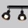 Deckenspot flexibel Schwarz Stahl E27 59 cm 3-flammig
