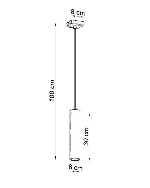 Hängelampe Stahl Chrom GU10 rund Ø8 cm akzentuiert