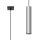 Hängelampe Stahl Chrom GU10 rund Ø8 cm akzentuiert