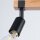 Deckenspot Holz Stahl Schwarz E27 flexibel 53 cm 3-flmg