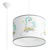 Pendelleuchte Kinder E27 Einhorn Jungen M&auml;dchen &Oslash;40 cm
