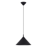 H&auml;ngelampe Schwarz Stahl E27 &Oslash;30 cm rund Esstisch