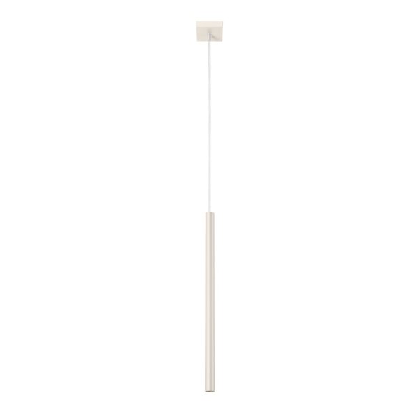 Runde Hängelampe Beige Stahl G9 Ø3,5 cm akzentuiert