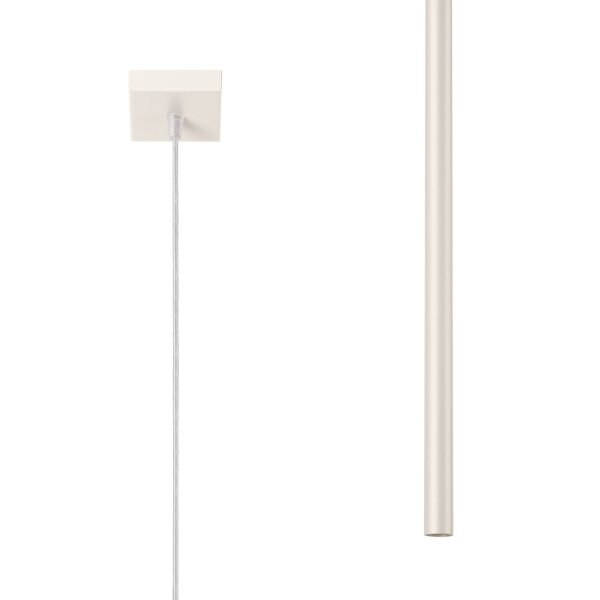 Runde Hängelampe Beige Stahl G9 Ø3,5 cm akzentuiert