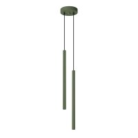 Hängelampe Olivgrün Stahl G9 L:15 cm 2-flammig...