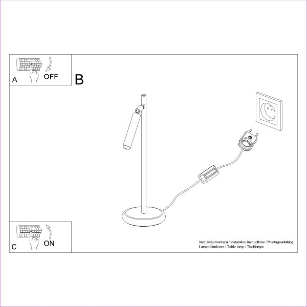 Tischlampe flexibel Schwarz G9 43 cm Schreibtisch