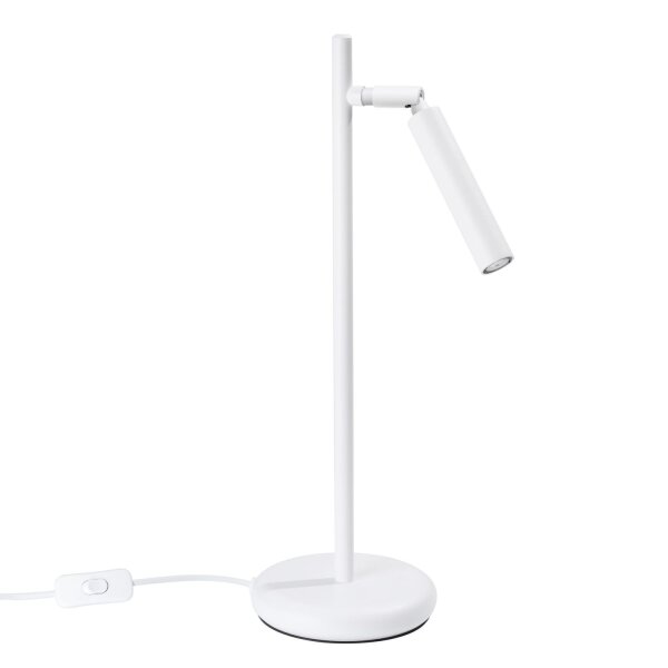 Tischleuchte verstellbar Weiß G9 43 cm Schreibtisch