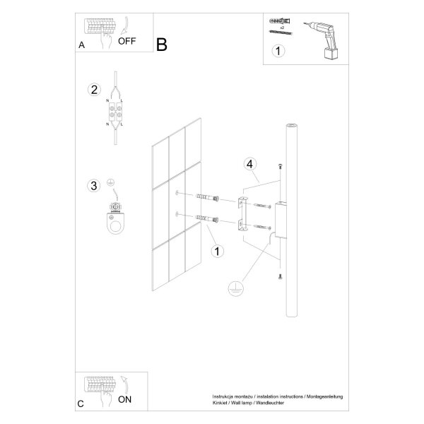 Up Down Wandleuchte Ocker Stahl G9 H:50 cm indirekt