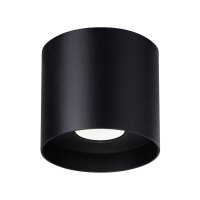 Deckenleuchte Aluminium Schwarz GU10 &Oslash;12 cm rund Aufbau