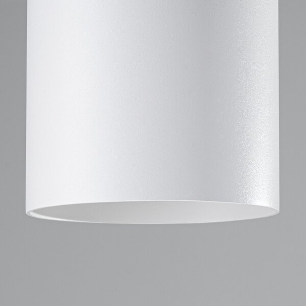 Deckenlampe Aluminium Weiß GU10 Ø12 cm rund Aufbau Spot