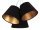 Hängelampe JOCY Schwarz Gold Retro Esszimmer Stoff