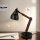 Verstellbare Schreibtischlampe Retro Metall Holz E14