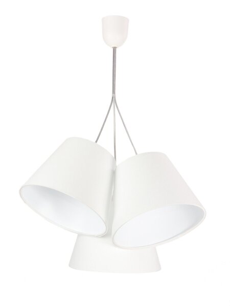Pendelleuchte Esstisch Wohnzimmerlampe Weiß Stoff