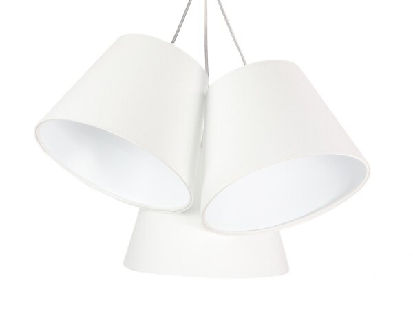 Pendelleuchte Esstisch Wohnzimmerlampe Weiß Stoff