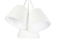 Pendelleuchte Esstisch Wohnzimmerlampe Weiß Stoff