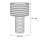 LED Solar Tischlampe Akku dimmbar Grau IP44 3000K 25cm