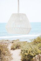 LED Akku H&auml;ngelampe dimmbar Wei&szlig; IP54 3000K &Oslash;40cm 20h