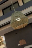LED Akku Hängelampe dimmbar Beige IP54 3000K...