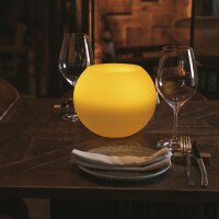 LED Akku Tischlampe Wachs dimmbar IP44 3000 K H:20 cm