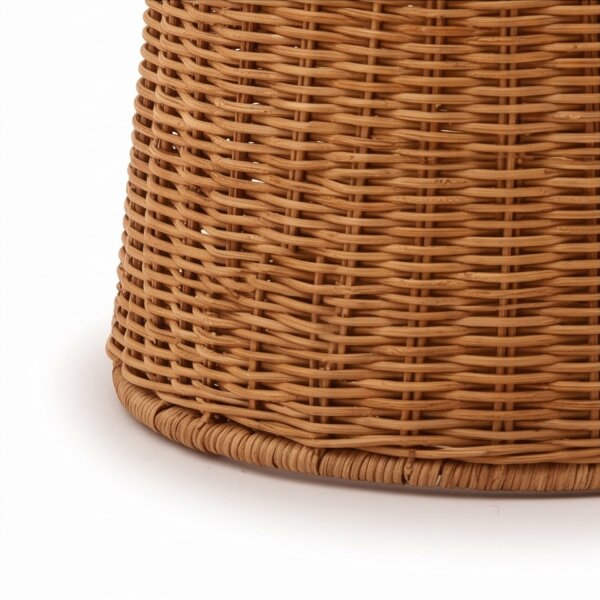 LED Stehlampe Rattan Natur dimmbar IP54 H:137 cm