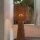 LED Stehlampe Rattan Natur dimmbar IP54 H:137 cm