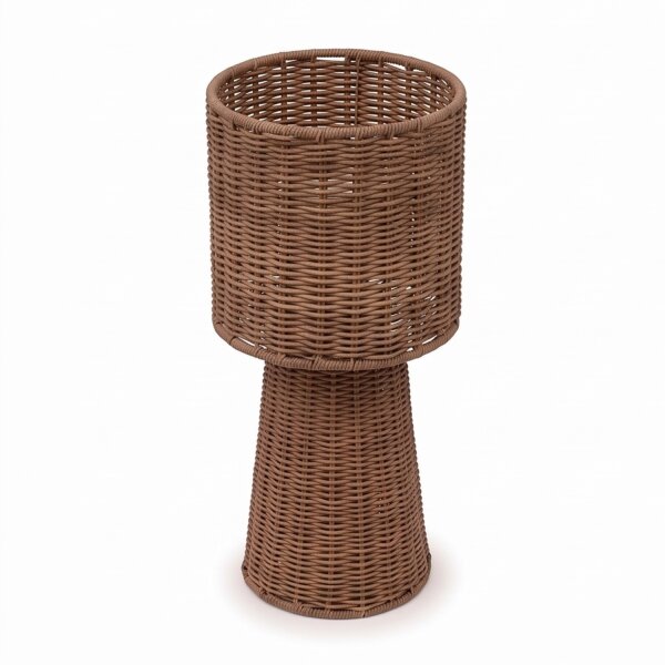 Tischleuchte Rattan IP54 Terrasse Garten E27 H:38 cm