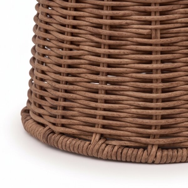 Tischleuchte Rattan IP54 Terrasse Garten E27 H:38 cm