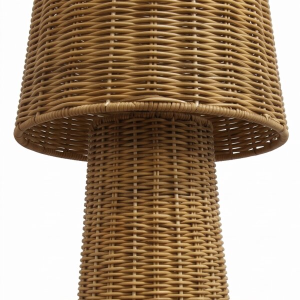 Stehlampe Rattan Natur E27 IP54 109 cm Garten Außen