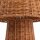 LED Akku Tischlampe dimmbar 3000 K IP54 38 cm Rattan