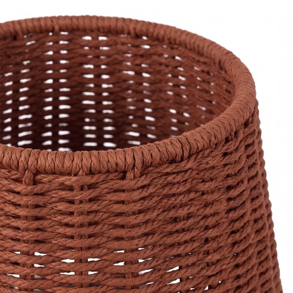 Tischlampe Rattan Natur IP54 E27 H:38 cm wetterfest