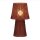 Tischlampe Rattan Natur IP54 E27 H:38 cm wetterfest