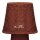 Tischlampe Rattan Natur IP54 E27 H:38 cm wetterfest