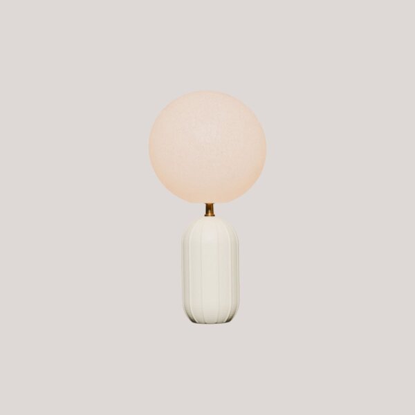 LED Akku Tischleuchte Beige IP54 dimmbar 3000 K 51 cm