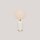 LED Akku Tischleuchte Beige IP54 dimmbar 3000 K 51 cm