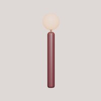LED Akku Stehlampe dimmbar Bordeaux IP54 3000 K 153 cm
