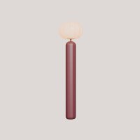 LED Solar Stehlampe Akku dimmbar Bordeaux IP65 3000 K