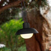 LED Akku Hängelampe dimmbar Anthrazit IP54 3000K...